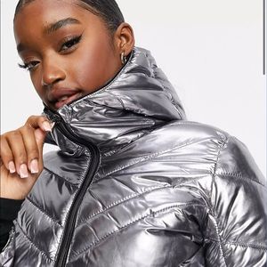 Dare2b Reputable ski jacket in chrome silver